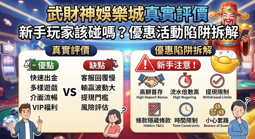 新手玩家該碰嗎？優惠活動陷阱拆解